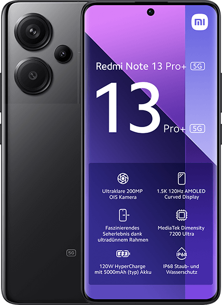 Xiaomi Redmi Note 13 Pro+ 5G Midnight Black