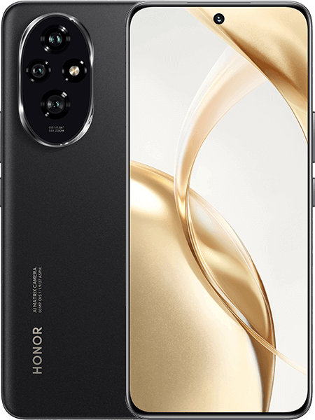 HONOR 200 Black + HONOR Watch 4 Black